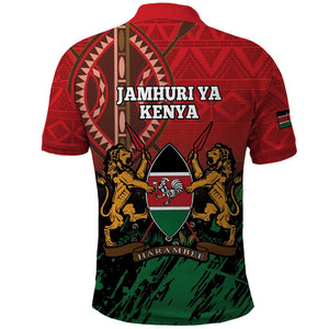 Kenya Independence Day Polo Shirt Jamhuri ya Kenya 1963 - African Pattern