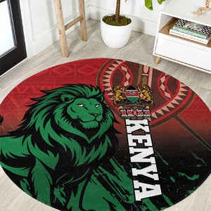 Kenya Independence Day Round Carpet Jamhuri ya Kenya 1963 - African Pattern