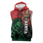 Kenya Independence Day Sleeveless Zip Hoodie Jamhuri ya Kenya 1963 - African Pattern - African Pride