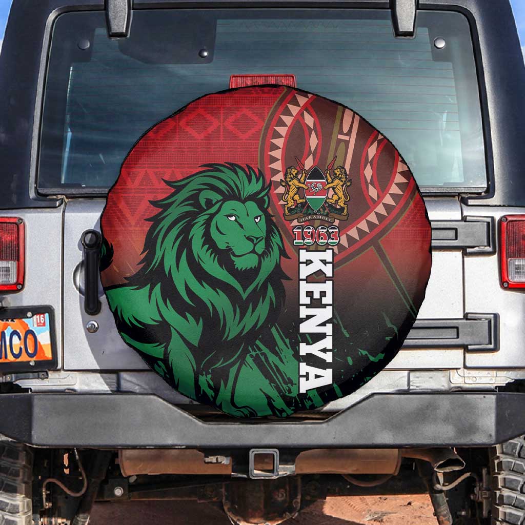 Kenya Independence Day Spare Tire Cover Jamhuri ya Kenya 1963 - African Pattern