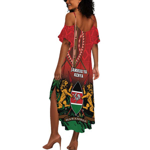 Kenya Independence Day Summer Maxi Dress Jamhuri ya Kenya 1963 - African Pattern