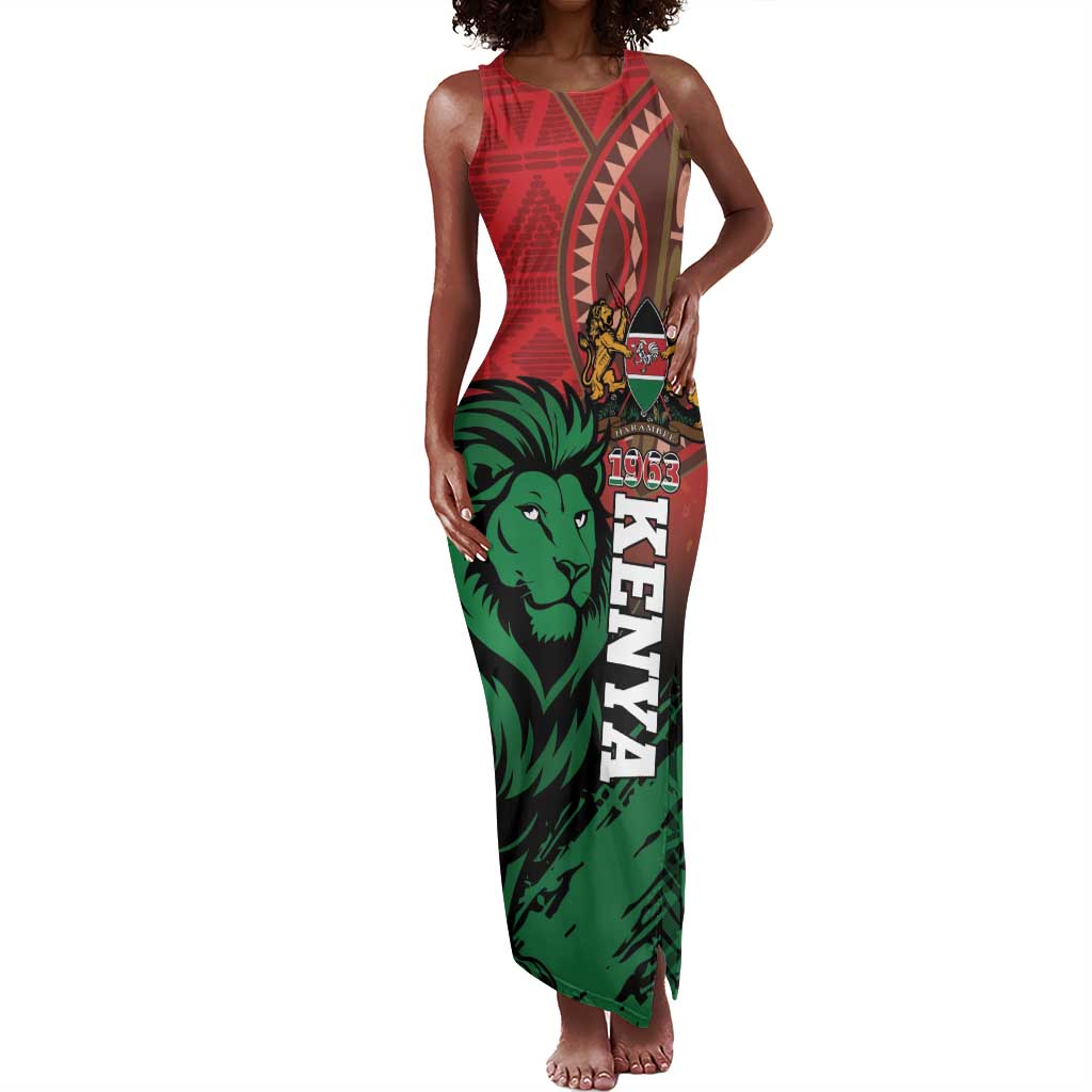 Kenya Independence Day Tank Maxi Dress Jamhuri ya Kenya 1963 - African Pattern