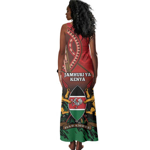 Kenya Independence Day Tank Maxi Dress Jamhuri ya Kenya 1963 - African Pattern