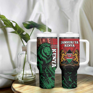 Kenya Independence Day Tumbler With Handle Jamhuri ya Kenya 1963 - African Pattern