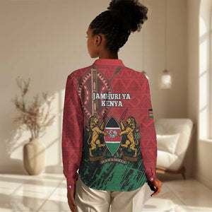 Kenya Independence Day Women Casual Shirt Jamhuri ya Kenya 1963 - African Pattern LT14