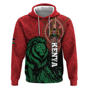 Kenya Independence Day Zip Hoodie Jamhuri ya Kenya 1963 - African Pattern