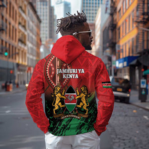 Kenya Independence Day Zip Hoodie Jamhuri ya Kenya 1963 - African Pattern