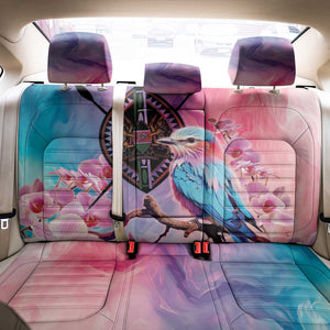 Kenya Lilac-Breasted Roller Back Car Seat Cover Coat Of Arms Mix Orchid