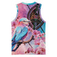 Kenya Lilac-Breasted Roller Basketball Jersey Coat Of Arms Mix Orchid LT14