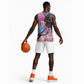 Kenya Lilac-Breasted Roller Basketball Jersey Coat Of Arms Mix Orchid LT14