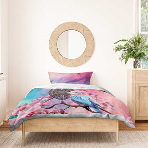 Kenya Lilac-Breasted Roller Bedding Set Coat Of Arms Mix Orchid