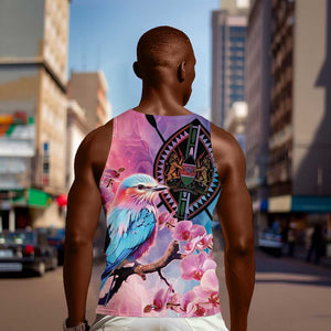 Kenya Lilac-Breasted Roller Men Tank Top Coat Of Arms Mix Orchid