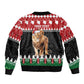Personalized Kenya Christmas Bomber Jacket Lion Santa - Heri Ya Krismasi!