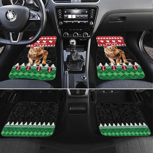 Personalized Kenya Christmas Car Mats Lion Santa - Heri Ya Krismasi!