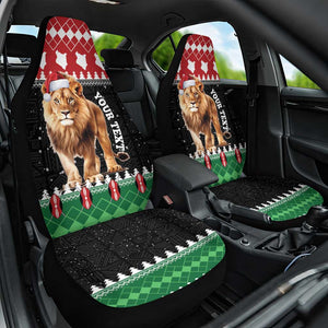 Personalized Kenya Christmas Car Seat Cover Lion Santa - Heri Ya Krismasi!