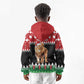 Personalized Kenya Christmas Kid Hoodie Lion Santa - Heri Ya Krismasi!