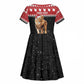 Personalized Kenya Christmas Kid Short Sleeve Dress Lion Santa - Heri Ya Krismasi!