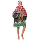 Personalized Kenya Christmas Kid Wearable Blanket Hoodie Lion Santa - Heri Ya Krismasi!