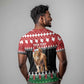 Personalized Kenya Christmas T shirt Lion Santa - Heri Ya Krismasi!