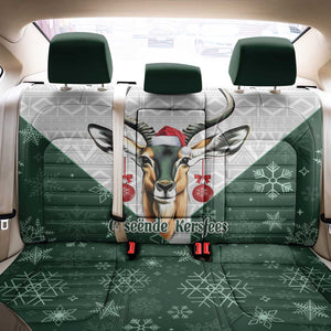 South Africa Springboks Christmas Back Car Seat Cover Bokke Santa - Geseende Kersfees