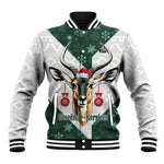 South Africa Springboks Christmas Baseball Jacket Bokke Santa - Geseende Kersfees LT14