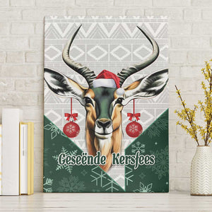 South Africa Springboks Christmas Canvas Wall Art Bokke Santa - Geseende Kersfees