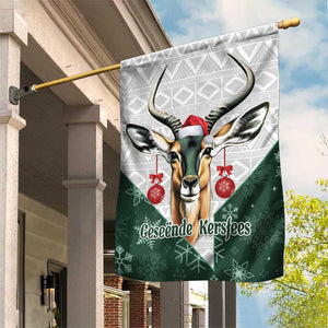 South Africa Springboks Christmas Garden Flag Bokke Santa - Geseende Kersfees