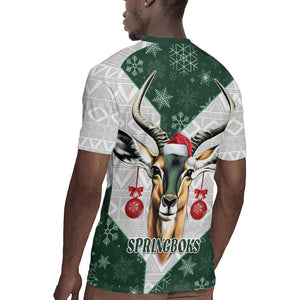 South Africa Springboks Christmas Rugby Jersey Bokke Santa - Geseende Kersfees