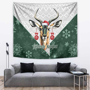 South Africa Springboks Christmas Tapestry Bokke Santa - Geseende Kersfees