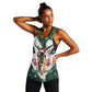 South Africa Springboks Christmas Women Racerback Tank Bokke Santa - Geseende Kersfees