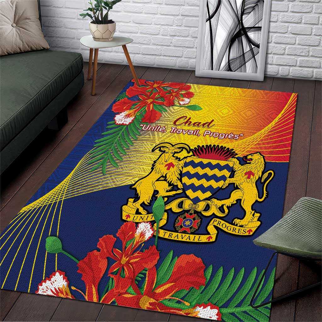 Chad Independence Day Area Rug Happy 64 Years Of Independence