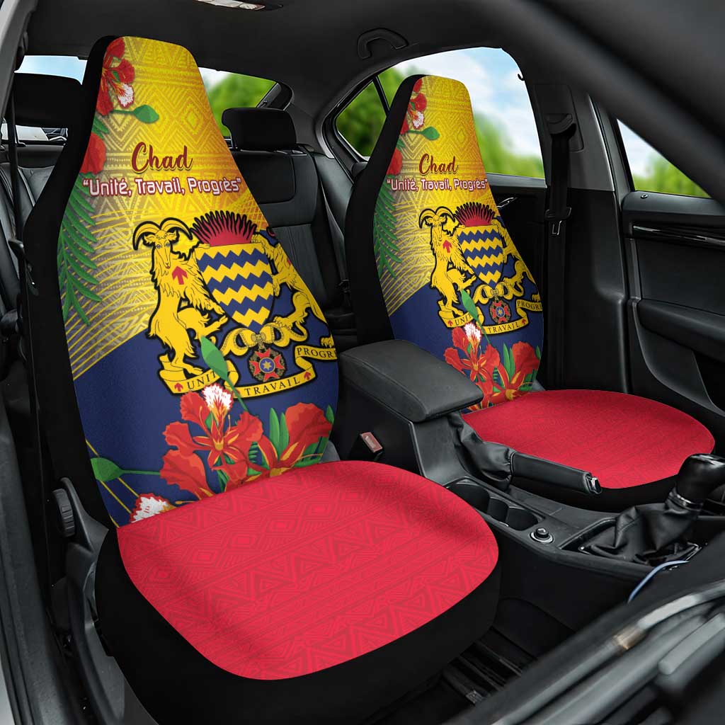 Chad Independence Day Car Seat Cover Happy 64 Years Of Independence