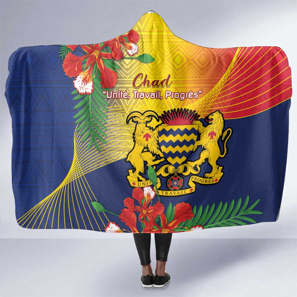 Chad Independence Day Hooded Blanket Happy 64 Years Of Independence