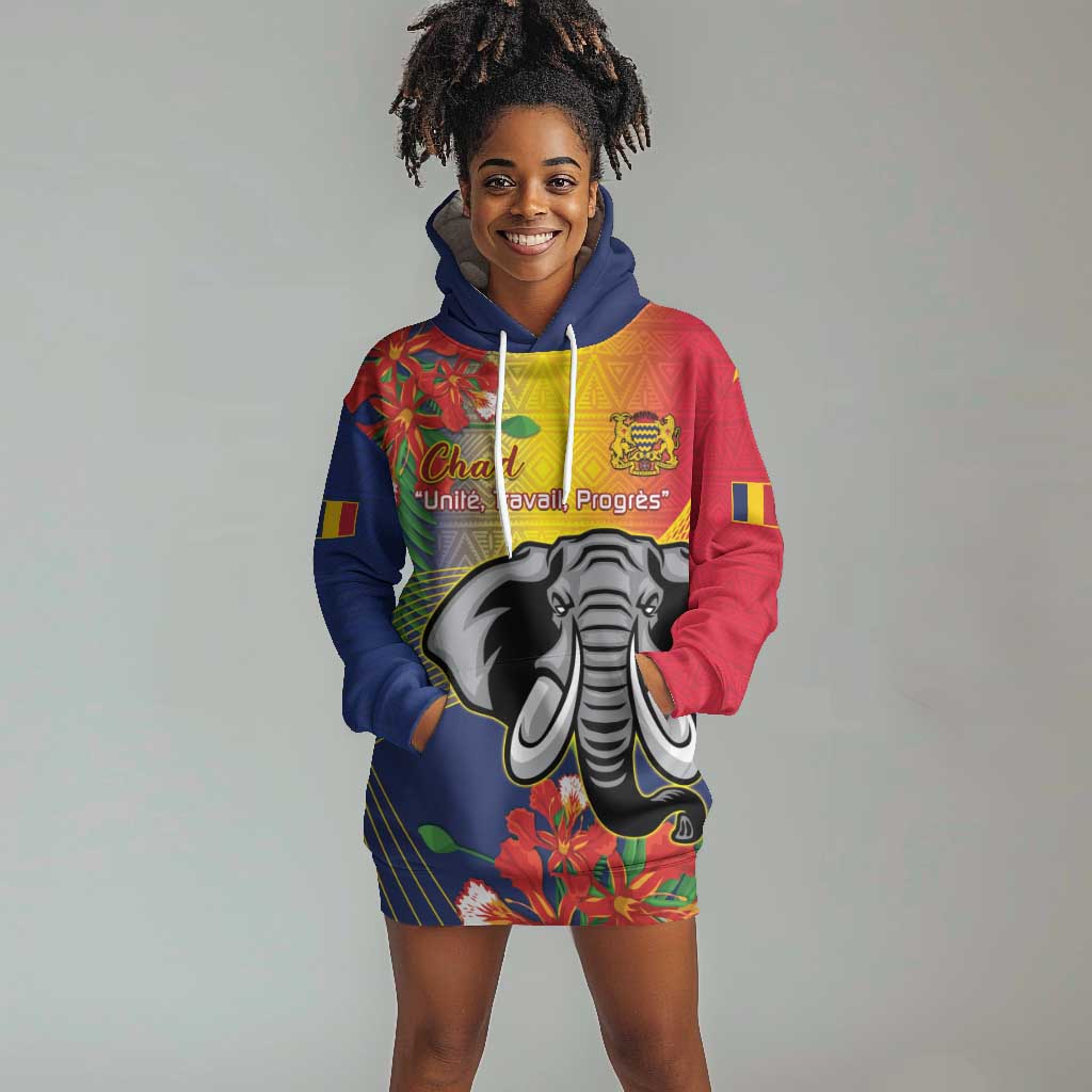 Chad Independence Day Hoodie Dress Happy 64 Years Of Independence