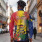 Chad Independence Day Long Sleeve Button Shirt Happy 64 Years Of Independence