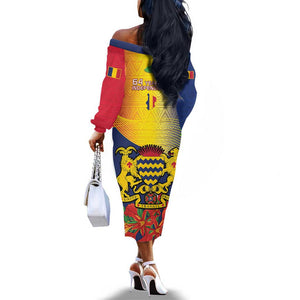 Chad Independence Day Off The Shoulder Long Sleeve Dress Happy 64 Years Of Independence