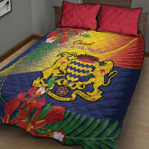 Chad Independence Day Quilt Bed Set Happy 64 Years Of Independence