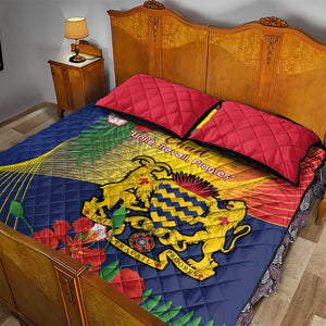 Chad Independence Day Quilt Bed Set Happy 64 Years Of Independence