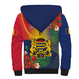 Chad Independence Day Sherpa Hoodie Happy 64 Years Of Independence