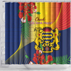 Chad Independence Day Shower Curtain Happy 64 Years Of Independence