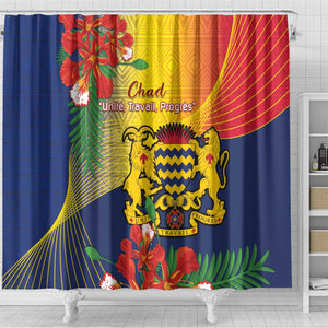 Chad Independence Day Shower Curtain Happy 64 Years Of Independence