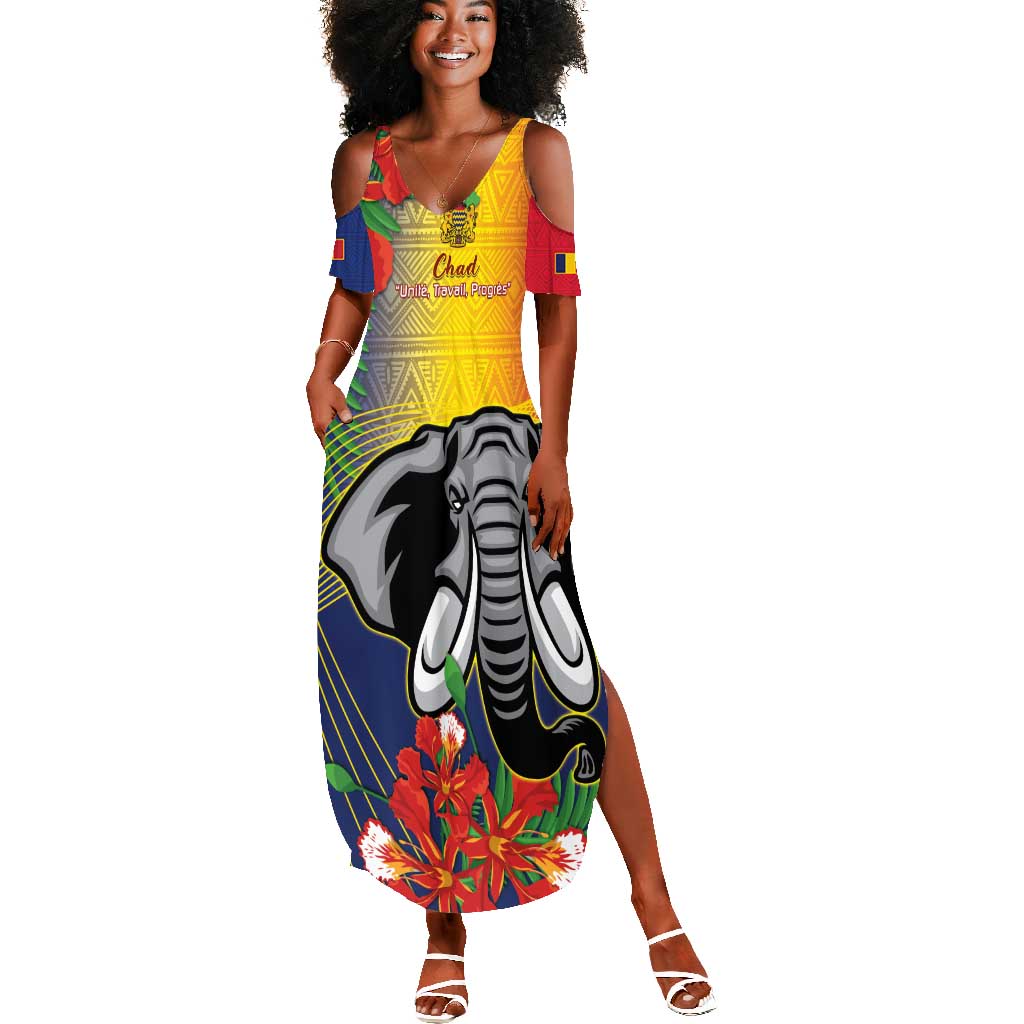 Chad Independence Day Summer Maxi Dress Happy 64 Years Of Independence