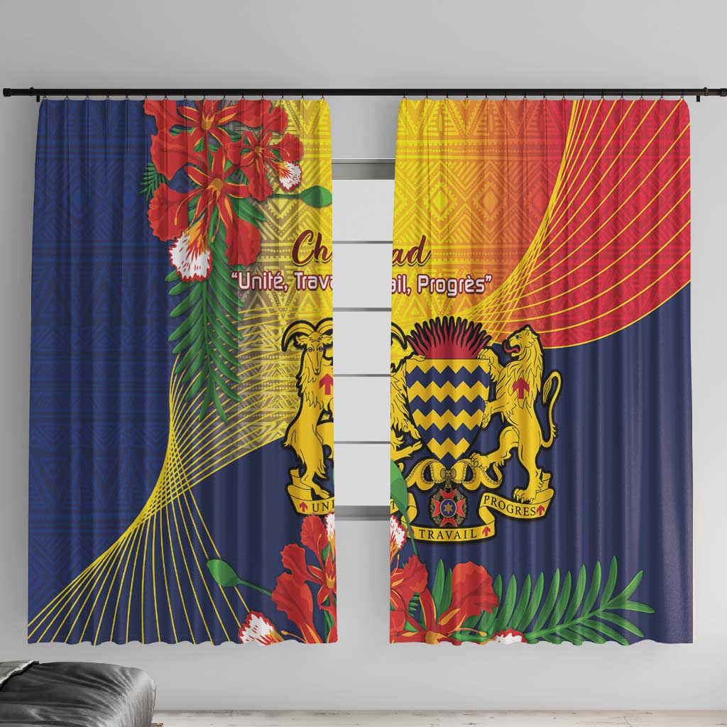 Chad Independence Day Window Curtain Happy 64 Years Of Independence