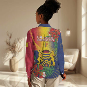 Chad Independence Day Women Casual Shirt Happy 64 Years Of Independence