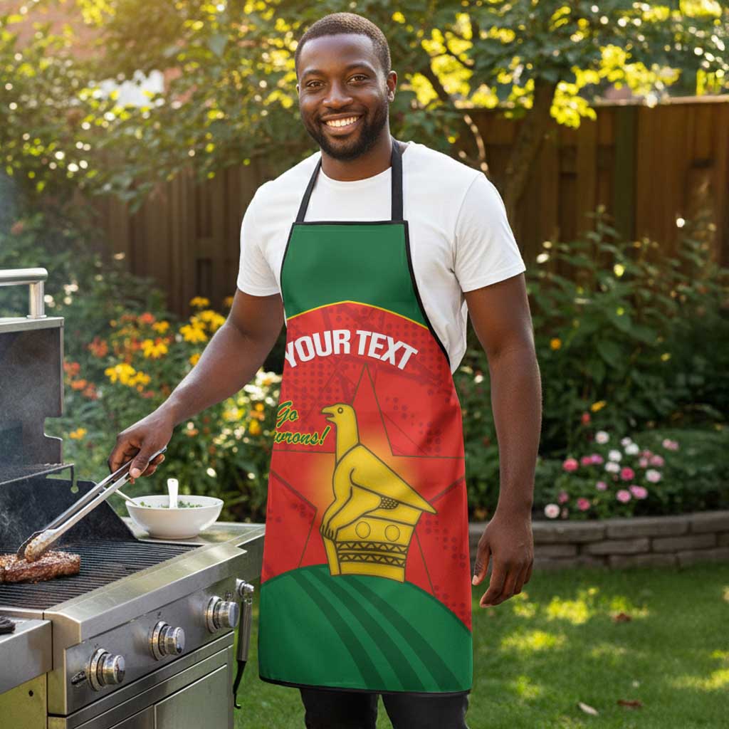 Custom Zimbabwe Cricket Apron Go Chevrons 2003 Color Version