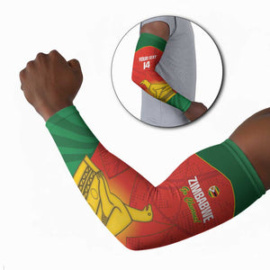 Custom Zimbabwe Cricket Arm Sleeves Go Chevrons 2003 Color Version
