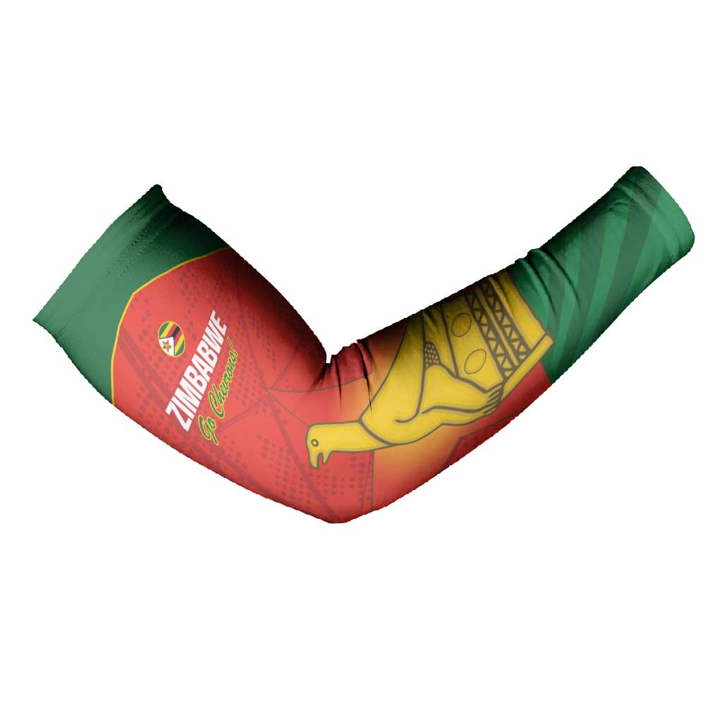 Custom Zimbabwe Cricket Arm Sleeves Go Chevrons 2003 Color Version