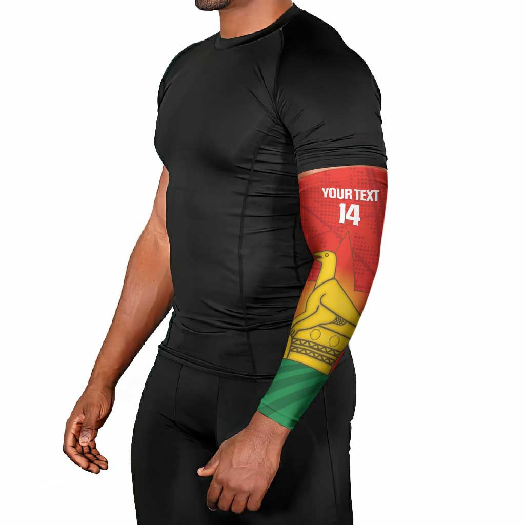Custom Zimbabwe Cricket Arm Sleeves Go Chevrons 2003 Color Version