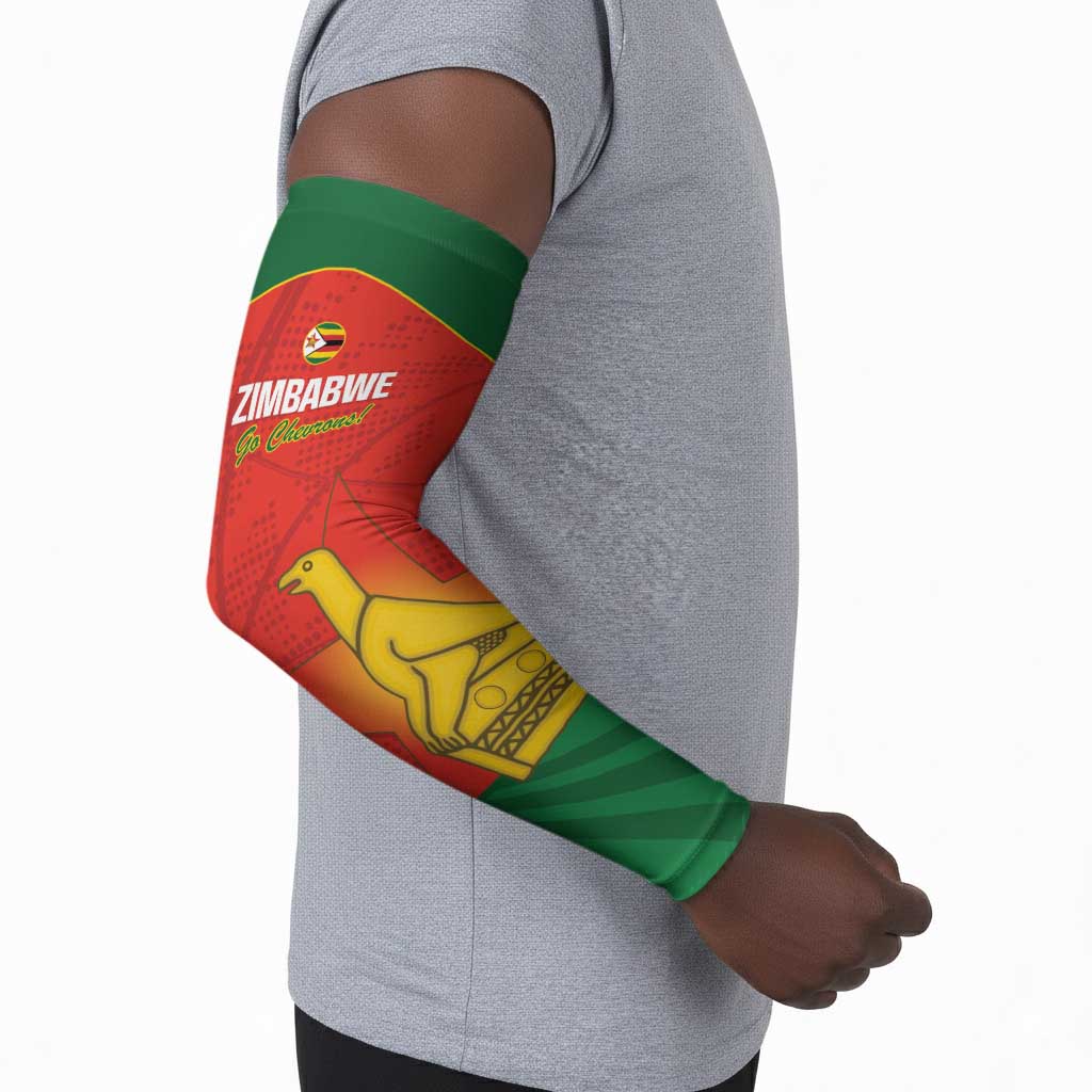 Custom Zimbabwe Cricket Arm Sleeves Go Chevrons 2003 Color Version