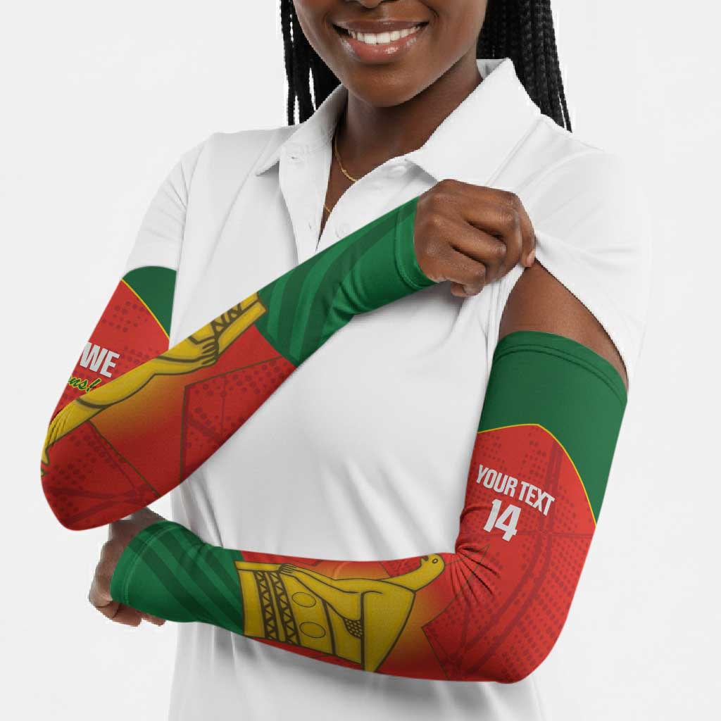 Custom Zimbabwe Cricket Arm Sleeves Go Chevrons 2003 Color Version